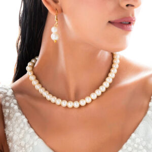 ALRO Classic Pearl Necklace Set With Earrings